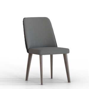 PIERO – Chaise – Cendrier clair - brun, vert clair, gris foncé, crème, champagne, café au lait