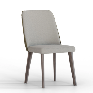 PIERO – Chaise – Cendrier clair - brun, vert clair, gris foncé, crème, champagne, café au lait