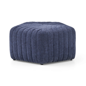 WEST – Pouf conceptuel – Crème, bleu marine