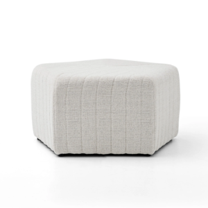WEST – Pouf conceptuel – Crème, bleu marine