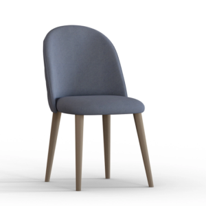 MILENA – Chaise – Gris, crème, bleu, prune, vison