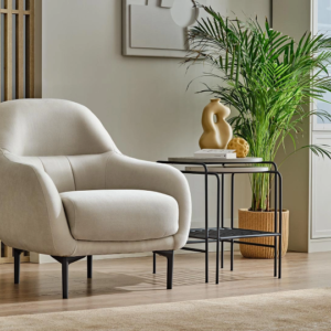 TRENTO – Fauteuil – Crème, essence, essence, bronzage