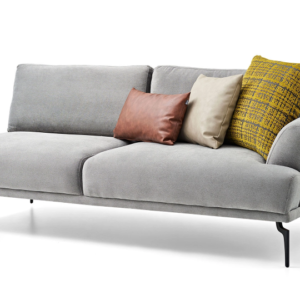 Canapé d'angle modulable GIZA COMFORT – Module-accoudoir 2 places – Gris