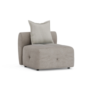 BIEN – Module à un seul coin - sans bras – Anthracite, gris, tuile, vison foncé, crème, crème