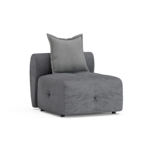 BIEN – Module à un seul coin - sans bras – Anthracite, gris, tuile, vison foncé, crème, crème