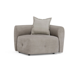 Canapé d'angle modulable BIEN – Module d'angle – Anthracite, gris, tuile, vison foncé, crème, crème