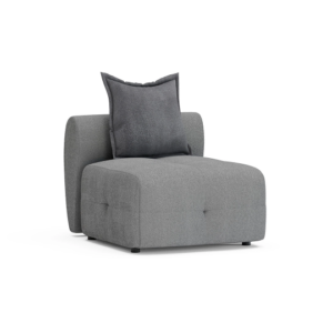 BIEN – Module à un seul coin - sans bras – Anthracite, gris, tuile, vison foncé, crème, crème