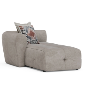 BIEN – Module de méridienne d'angle - Accoudoir gauche – Anthracite, gris, tuile, vison foncé, crème, crème