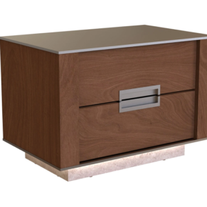 MODERNA – Table de chevet 2 tiroirs