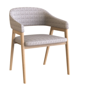 KALIA – Chaise – Gris, orange