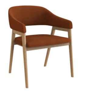 KALIA – Chaise – Gris, orange