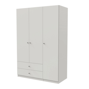 LUTIE – Armoire à 3 portes – Blanc