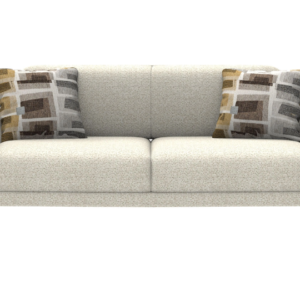 SVEA – Canapé convertible 2 places avec rangement – Crème (Tricoté) – Réf. 7521