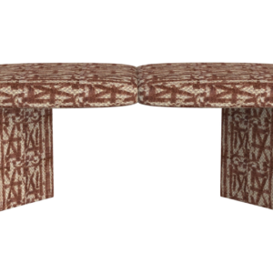 LUNESSA – Pouf repose-pieds – Banc – Brun rougeâtre (Remplissage de patron) – Réf. 7784