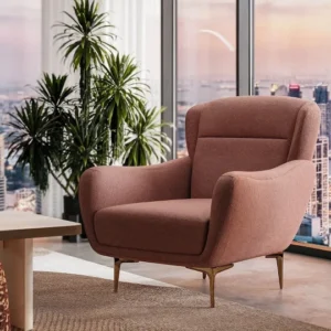 lunessa – fauteuil – marron (tricoté) – réf. 7774